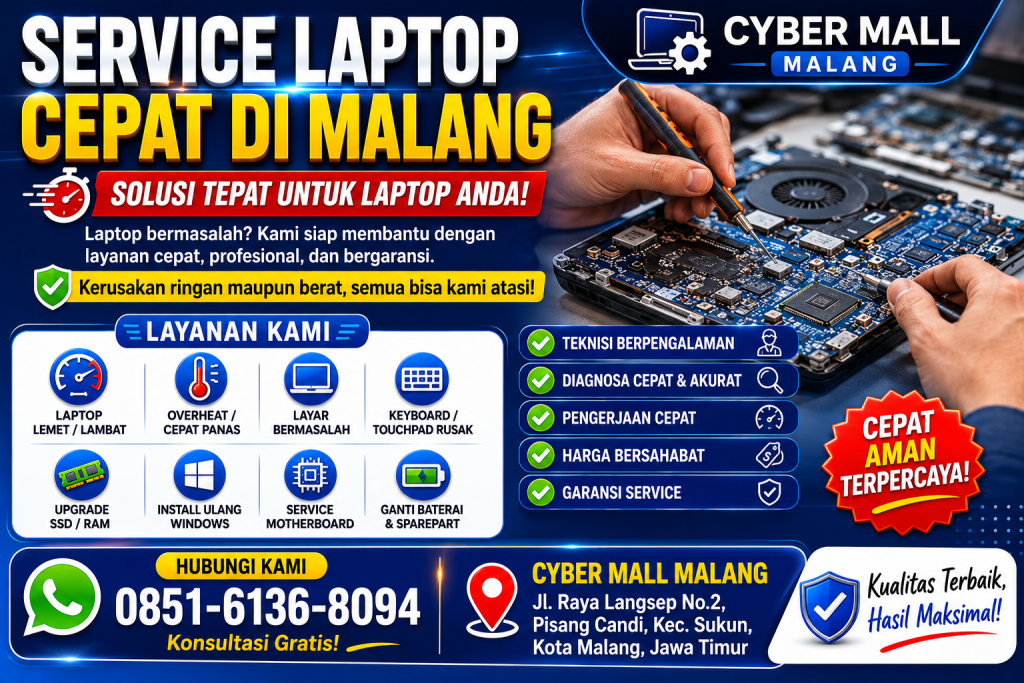 service laptop Malang