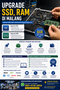 Upgrade SSD dan RAM di Malang