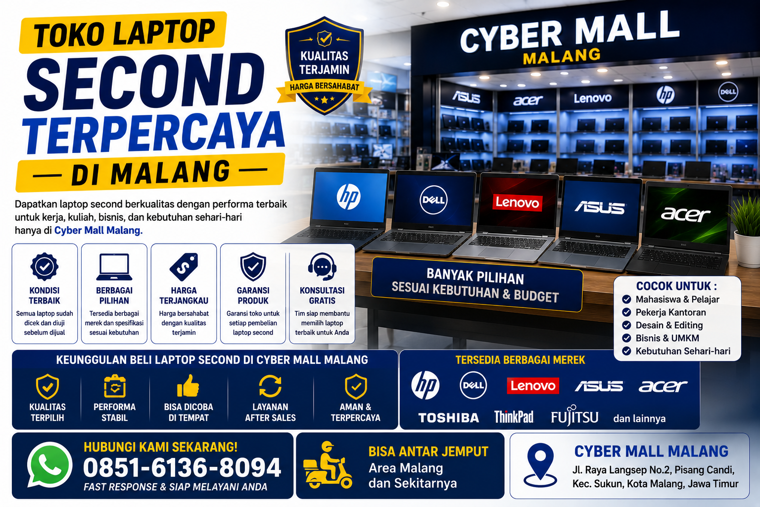 Toko Laptop Second Terpercaya Di Malang