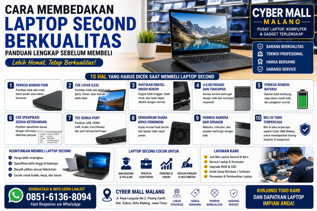 Jual Laptop Second Malang