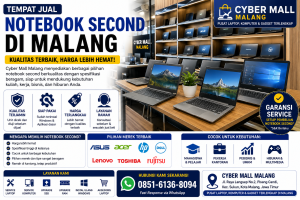 Laptop Second Berkualitas Malang