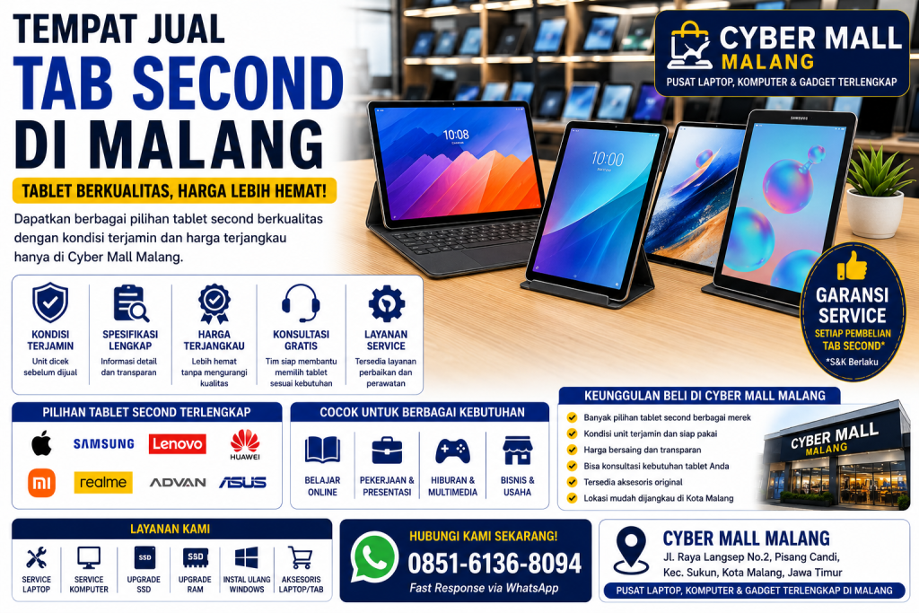 Tempat Jual Tab Second Di Malang