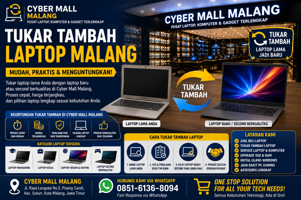 Tukar Tambah Laptop Malang