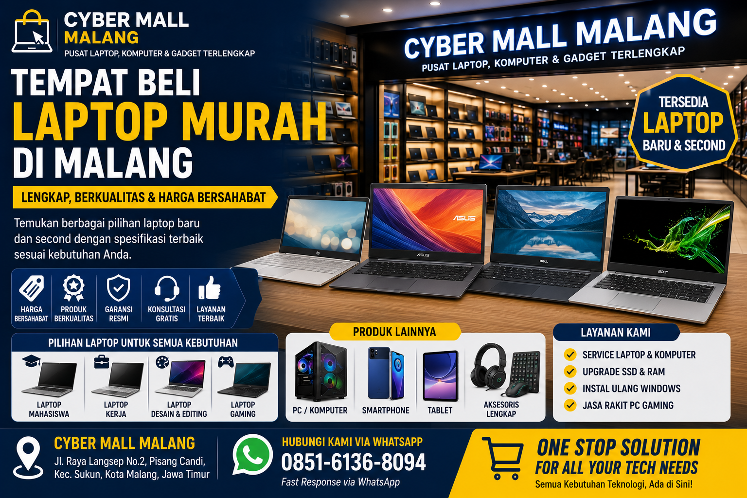 Tempat Beli Laptop Murah Di Malang