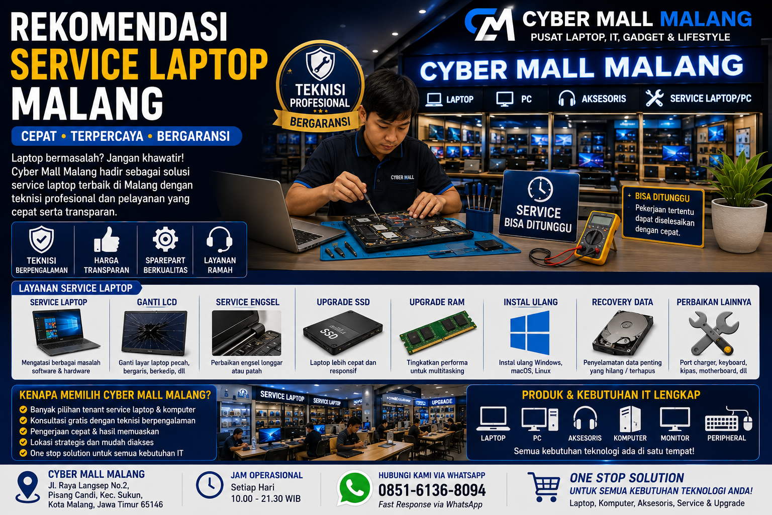 Rekomendasi Service Laptop Malang