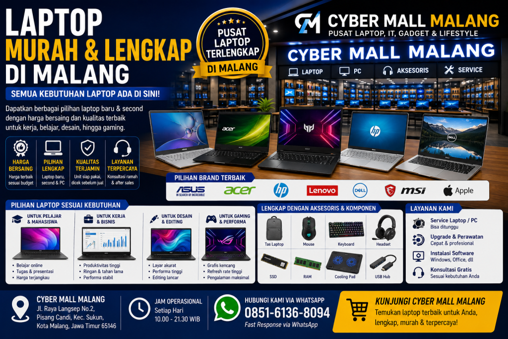 Laptop Murah Dan Lengkap Di Malang