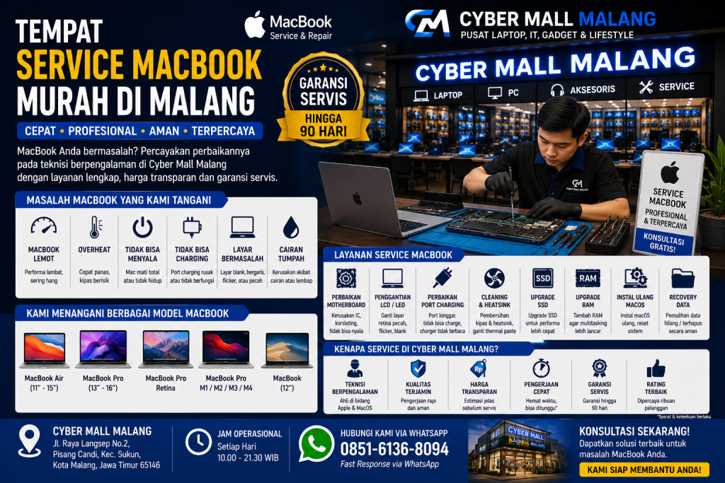 Tempat Service Macbook Murah Di Malang
