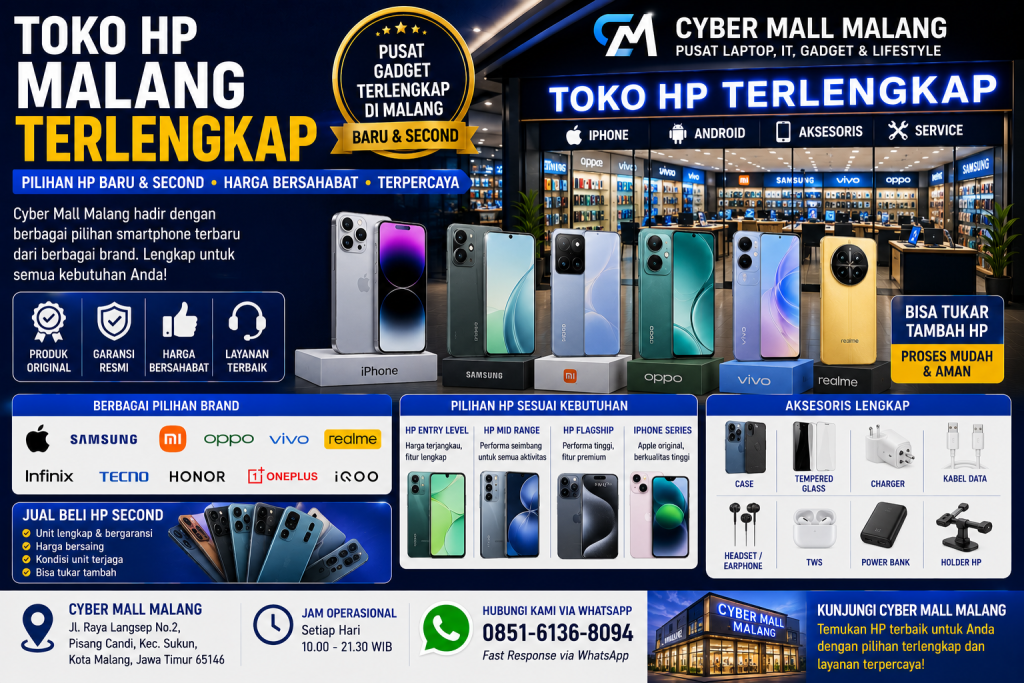 Toko HP Malang Terlengkap