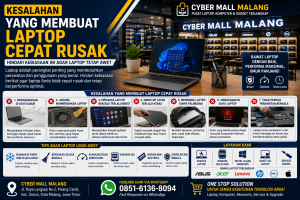 Kesalahan Yang Membuat Laptop Cepat Rusak