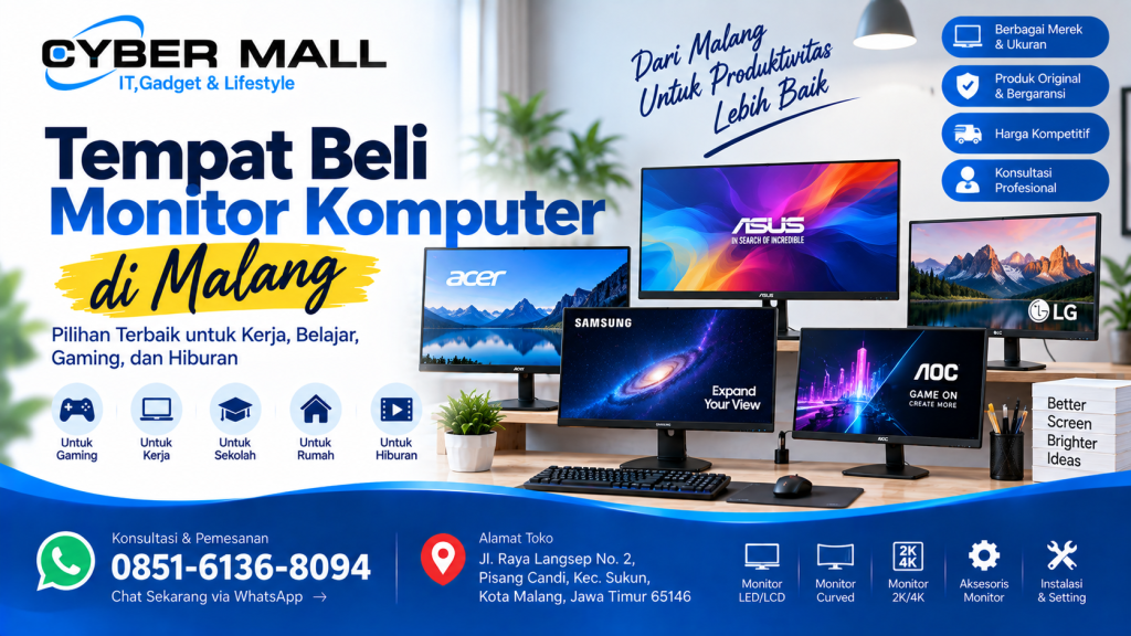 tempat beli monitor di malang