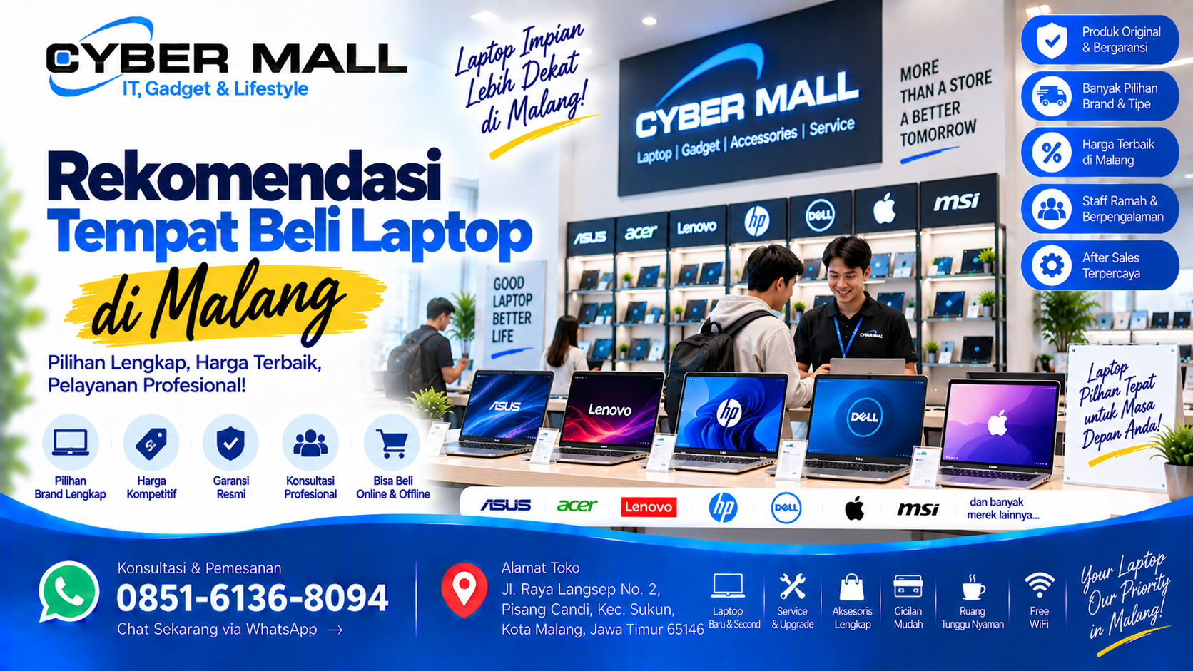 rekomendasi tempat beli laptop di malang