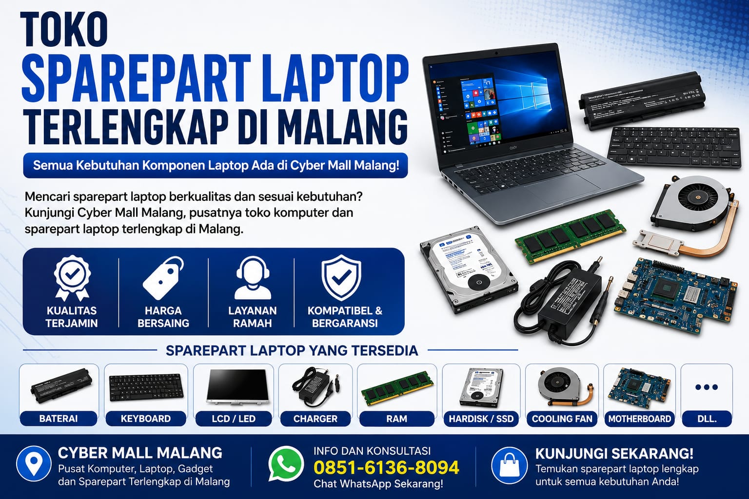 Toko Sparepart Laptop Malang