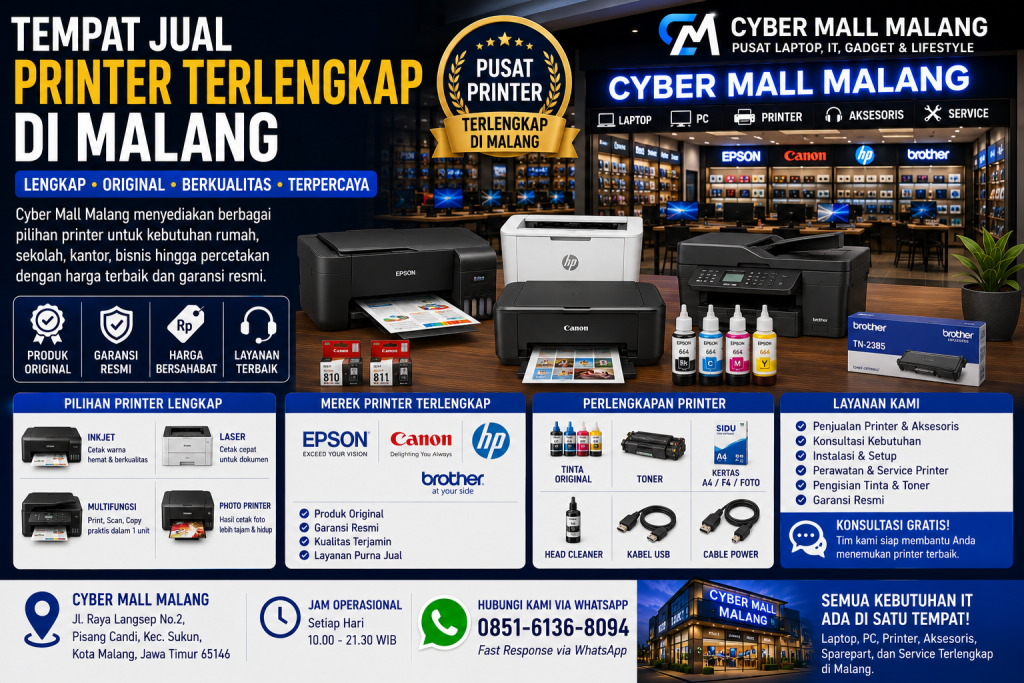 Tempat Jual Printer Terlengkap Di Malang