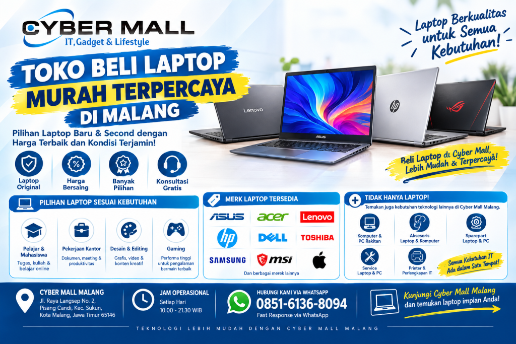 Toko Laptop Murah Malang