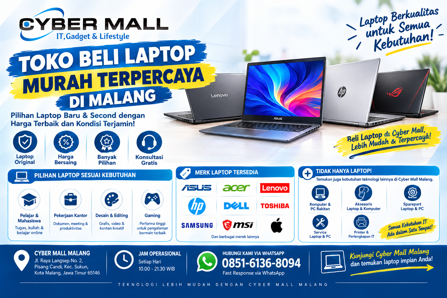Toko Laptop Murah Malang
